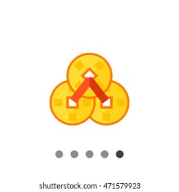 Chinese coins icon