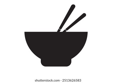 Chinese cuisine food meal chopsticks vector icon