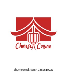 Chinese cuisine logo for Chinese restaurant. vector illustration