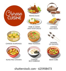 Chinese cuisine menu mockup