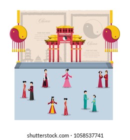 chinese culture architecture icons