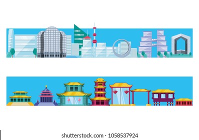 chinese culture architecture icons