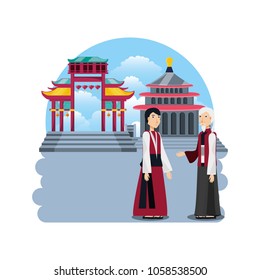 chinese culture architecture icons