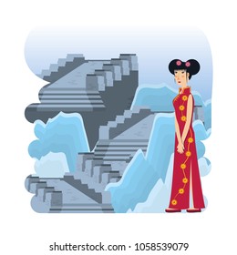 chinese culture architecture icons