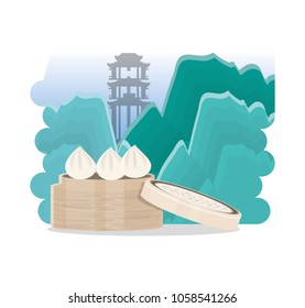 chinese culture architecture icons