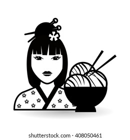 chinese culture design over white background, vector illustration