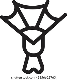 Chinese Decoration Fan Outline Icon