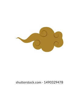 chinese decorative cloud isolated icon