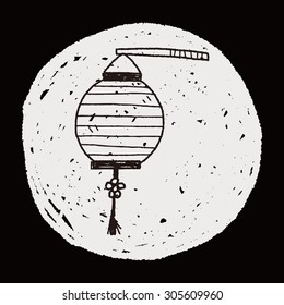 Chinese decorative lantern doodle