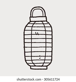 Chinese decorative lantern doodle