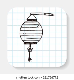 Chinese decorative lantern doodle