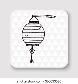 Chinese decorative lantern doodle