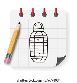 Chinese decorative lantern doodle
