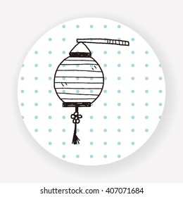 Chinese decorative lantern doodle