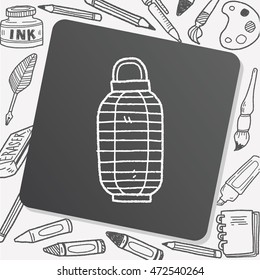 Chinese decorative lantern doodle