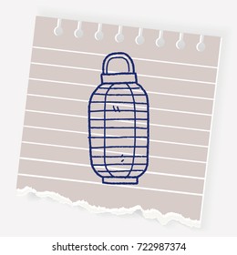 Chinese decorative lantern doodle