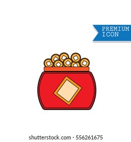 Chinese decorative vector icons for Chinese New Year