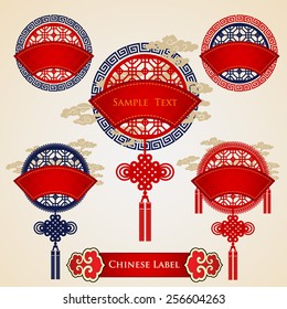 Chinese Design Element,tag And Label Collection