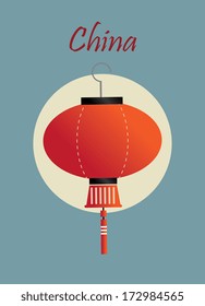chinese design over blue background vector illustration