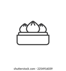 Chinese Dim Sum vector icon. line sign for mobile concept and web design - Shutterstock ID 2254916039