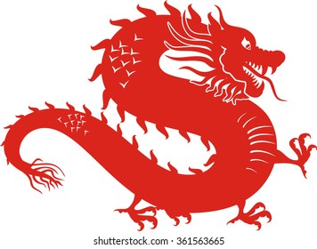 Chinese Dragon Stock Vector (Royalty Free) 361563665