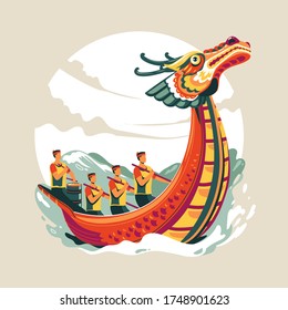 Chinese Dragon Boat Festival vector illustration