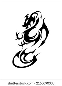 chinese dragon clipart abstract tattoo symbol sticker