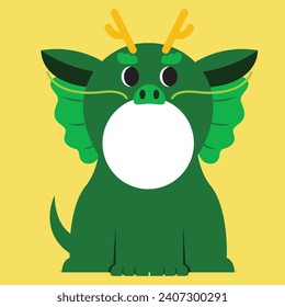 Chinese Dragon Costume for dog blank head 