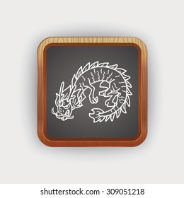 Chinese dragon doodle