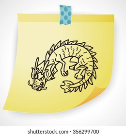Chinese dragon doodle