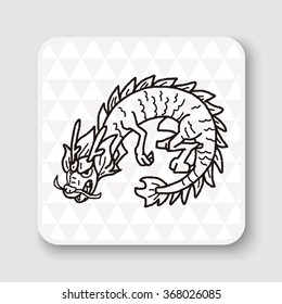 Chinese dragon doodle
