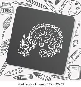 Chinese dragon doodle