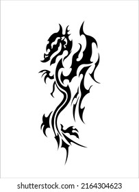 chinese dragon ethnic tattoo