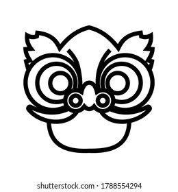 Chinese dragon icon or logo isolated sign symbol vector illustration - high quality black style vector icons
