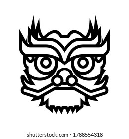 Chinese dragon icon or logo isolated sign symbol vector illustration - high quality black style vector icons

