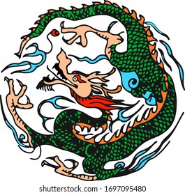 Chinese dragon is a legendary creature in Chinese mythology. 