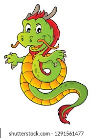 Chinese dragon topic image 1 - eps10 vector illustration.