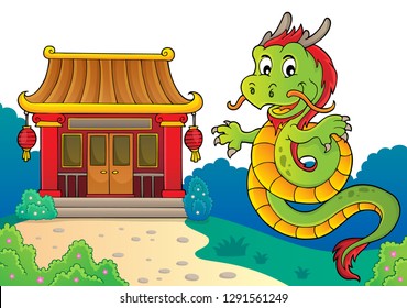 Chinese dragon topic image 3 - eps10 vector illustration.