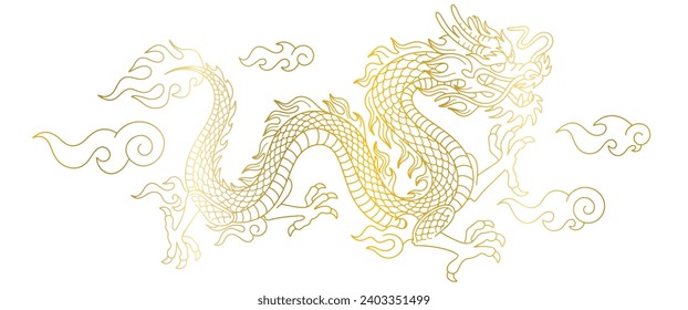 Chinese Dragon vector illustration suitable for Chinese New Year