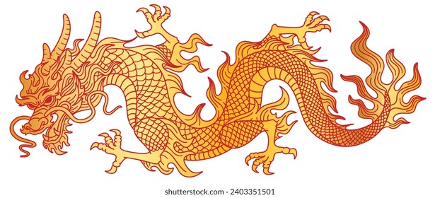 Chinese Dragon vector illustration suitable for Chinese New Year