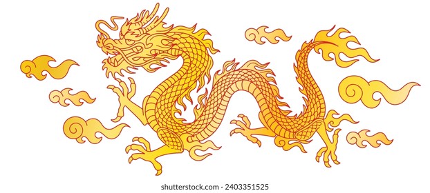 Chinese Dragon vector illustration suitable for Chinese New Year