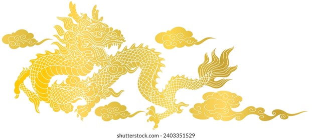 Chinese Dragon vector illustration suitable for Chinese New Year