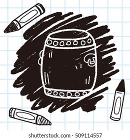 Chinese drum doodle
