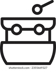 Chinese Drum Music Outline Icon