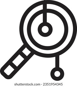 Chinese Drum Musical Instrument Outline Icon