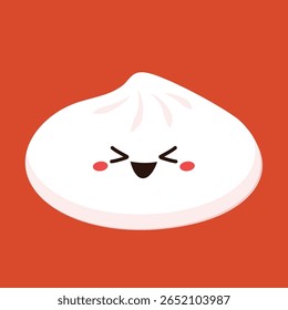Chinese dumplings character design. Chinese dumplings is Chinese food. Bao cartoon.