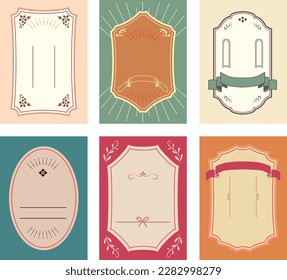 Chinese element collection. Chinese style pattern, frame, frame, traditional ornament vector collection.
