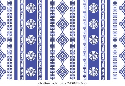 Chinese Ethnic Fabric design.Ethnic are designed using geometric shapes and the use of red and yellow.Ethnic Fabric designed for the textile industry, silk, stripes, carpets, clothing, background,