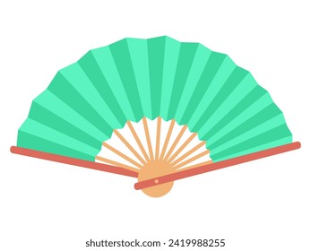 Chinese Fan Decoration Background Illustration