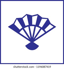 chinese fan decorative icon